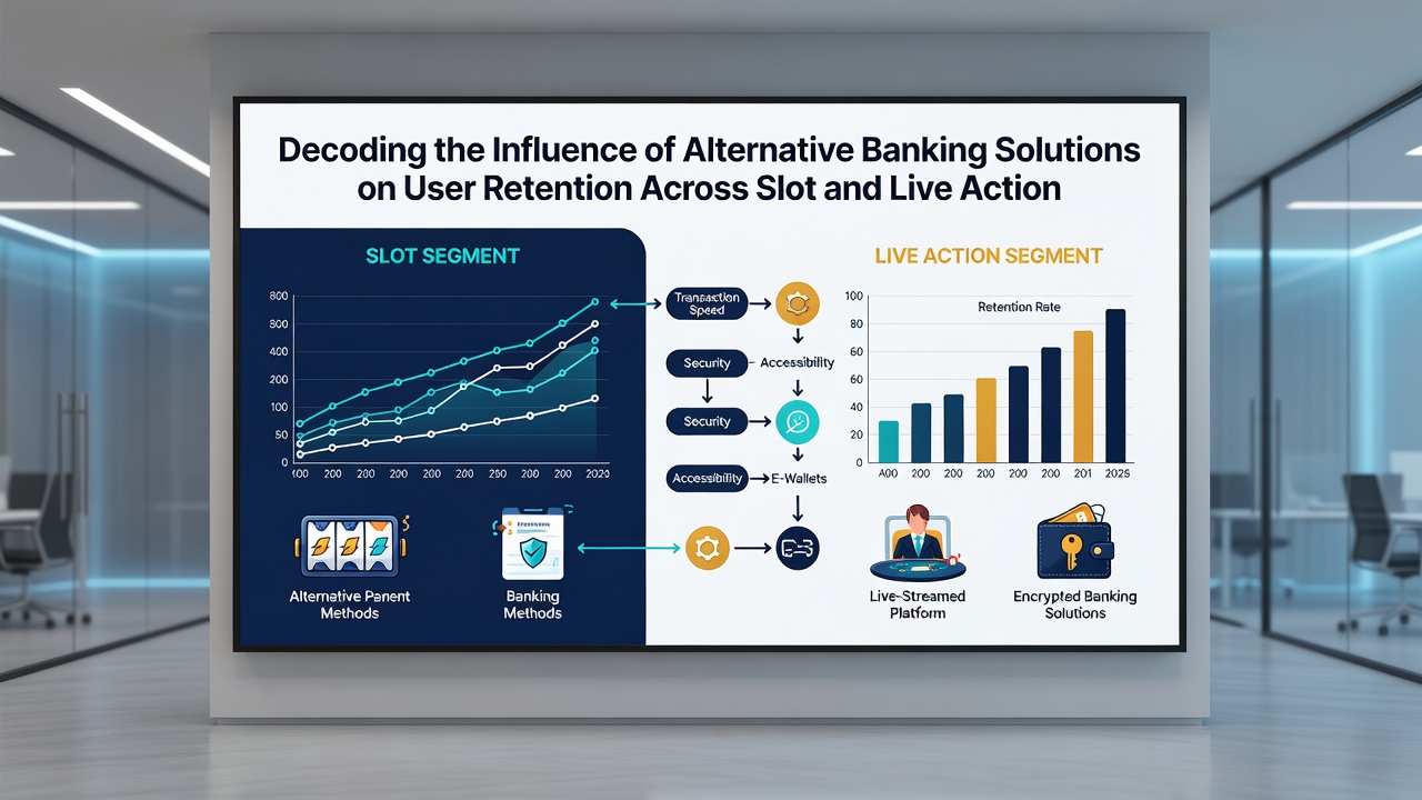 Analytics dashboard displaying retention curves for slots versus live dealer games