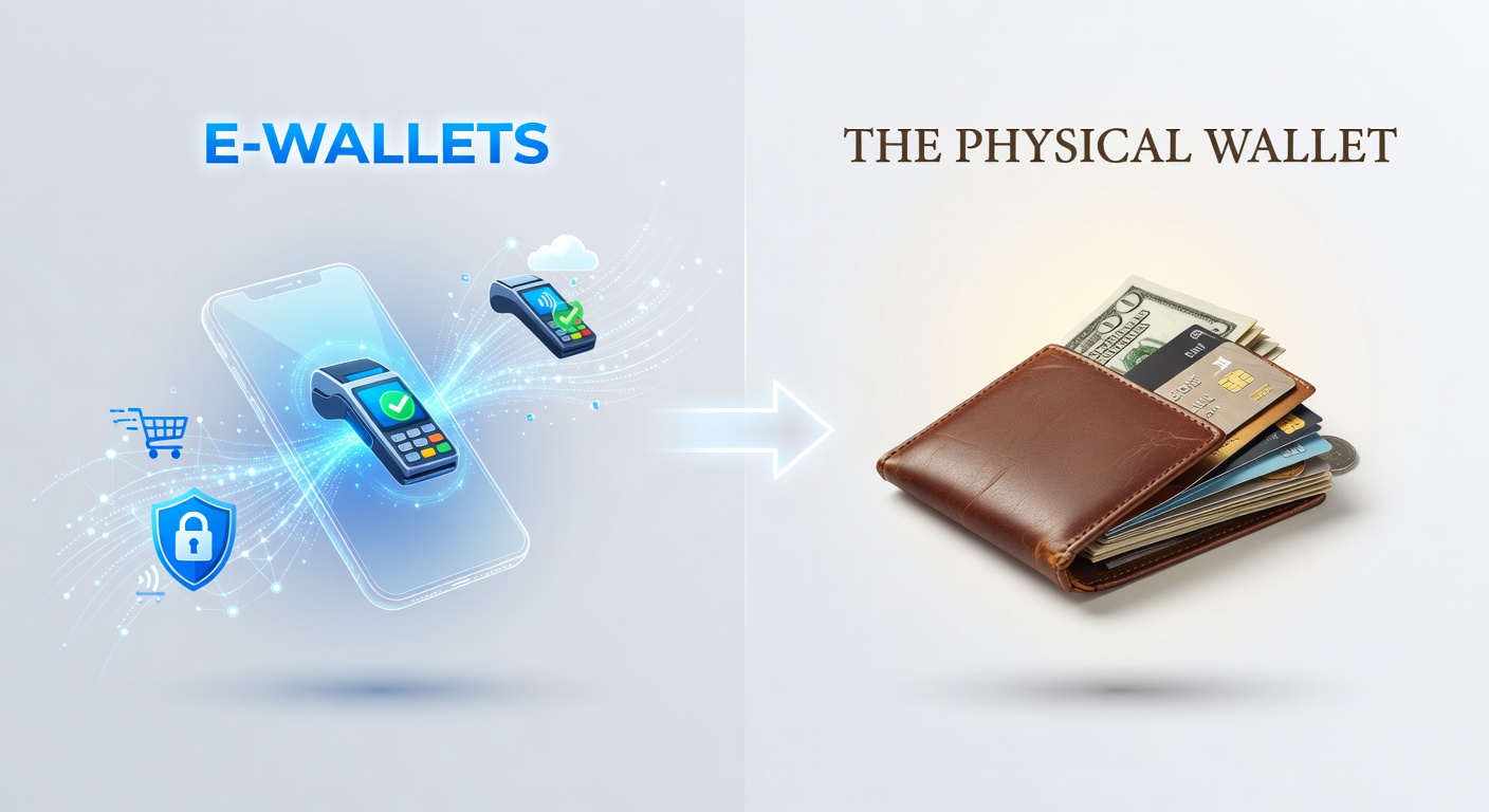 Side-by-side charts showing transaction fees, processing times, and security ratings for e-wallets versus cards and bank wires in casino environments