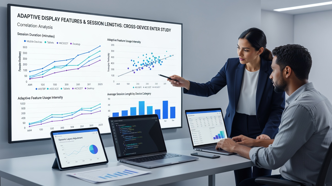 User engaging with an entertainment app on multiple devices illustrating session continuity through adaptive interface changes