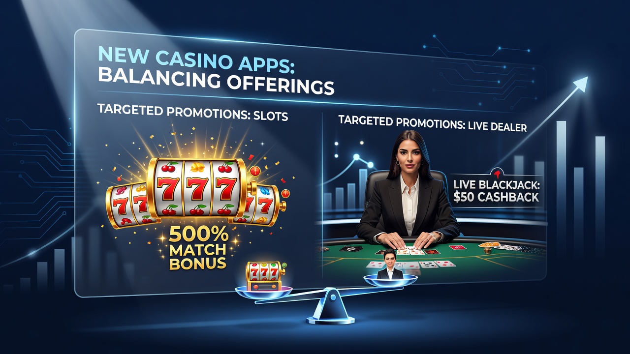 Spotlight on How New Casino Apps Balance Slot and Live Dealer Offerings Through Targeted Promotions