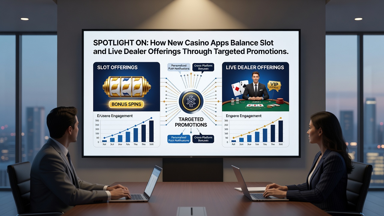 Mobile screen displaying a targeted promotion transitioning from slot bonus to live dealer table